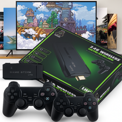 🕹️ Consola Retro 4K Inalámbrica con 2 Mandos 🧠